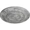 Ekena Millwork Biddix Ceiling Medallion (Fits Canopies up to 7 1/2"), 20 7/8"OD x 1 1/4"P, Ultra Pure White Crackle CM20BXUWC - alternate 2